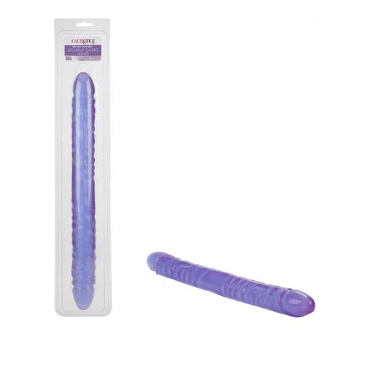 Calexotics–ReflectiveGel17″VeinedDoubleEnderDong(Purple)