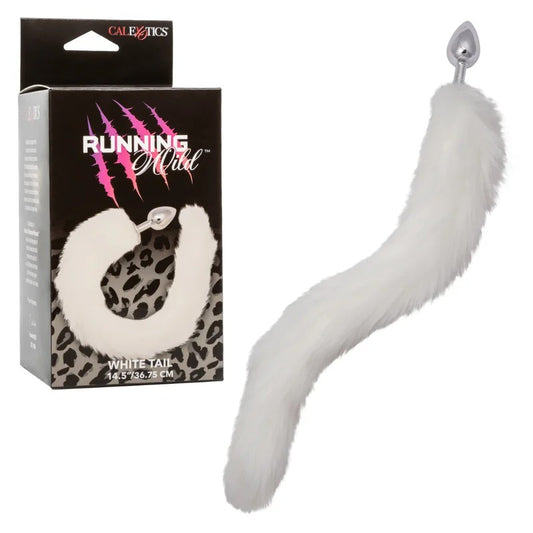 Calexotics–RunningWildLongTailButtPlug(White)