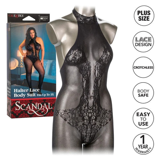Calexotics–ScandalHalterLaceBodySuit(XL-3XL)