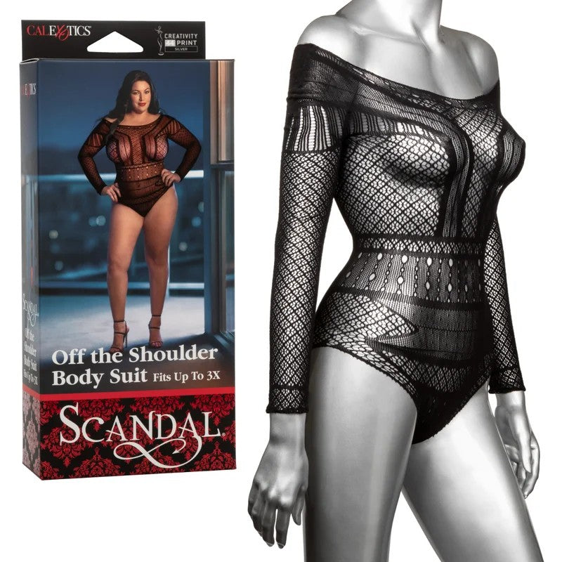 Calexotics–ScandalOffTheShoulderLaceBodySuit(Queen)