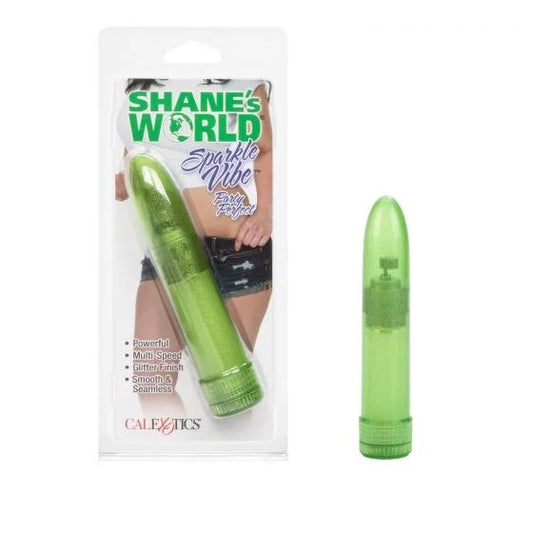 Calexotics–Shane’sWorldSparkleVibeSmoothieVibrator(GreenSparkle)