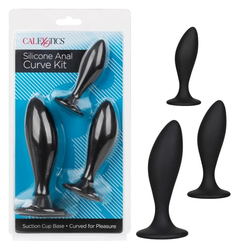 Calexotics–SiliconeAnalCurveTrainerKit(Black)