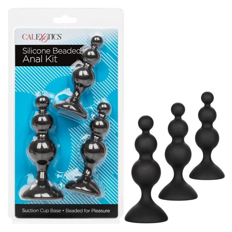 Calexotics–SiliconeBeadedKit3Sizes(Black)
