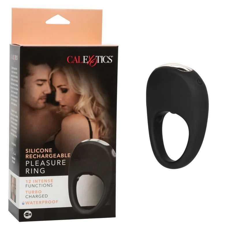 Calexotics–SiliconeRechargeablePleasureRing(Black)