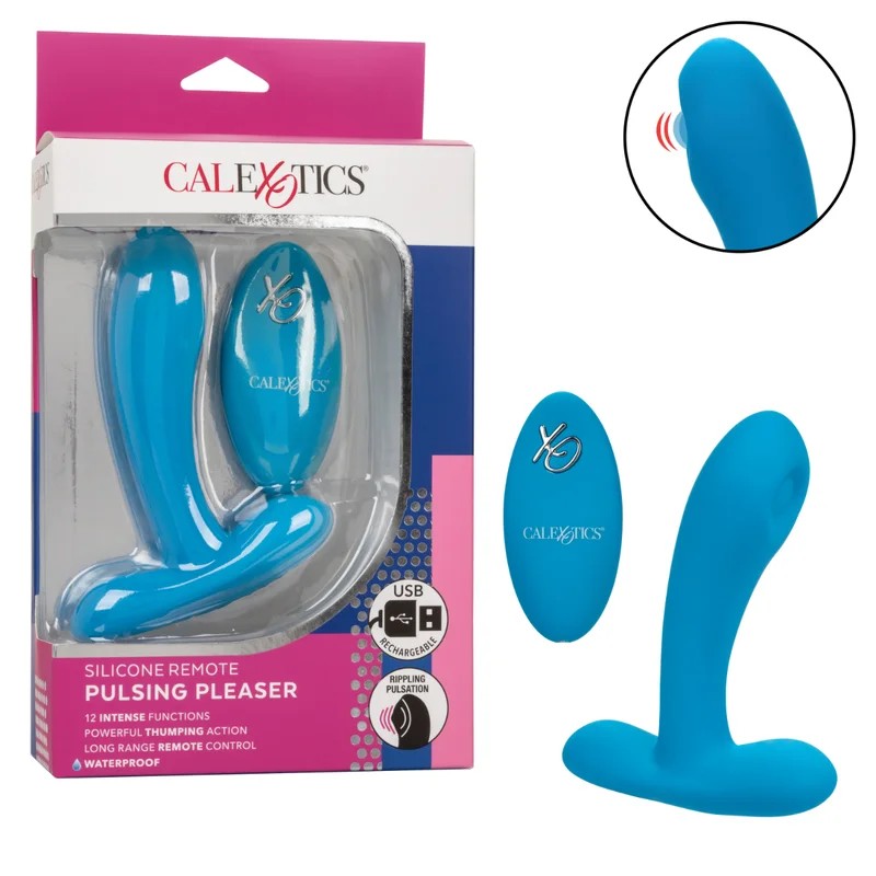Calexotics–SiliconeRemotePulsingPleaser(Blue)
