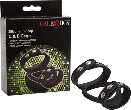 Calexotics–SiliconeTri-SnapC&BCage(Black)