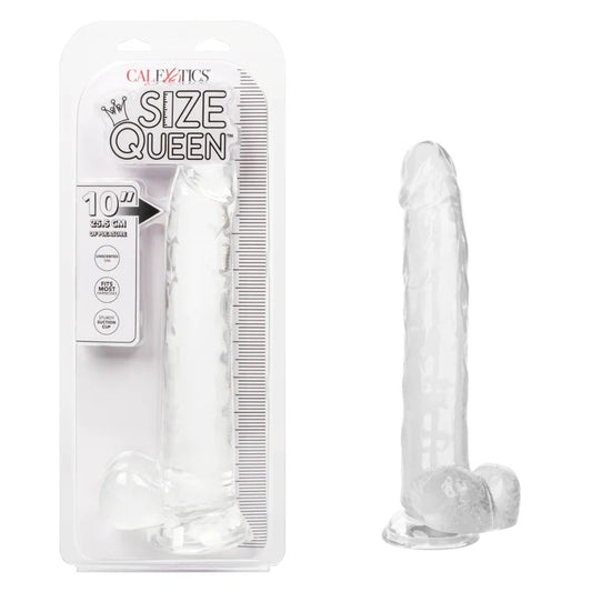 Calexotics–SizeQueen10″ClearDildowithSuctionCup(Clear)