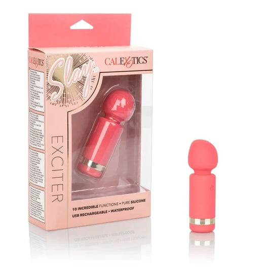 Calexotics–Slay#ExciteMeRechargeableMiniWand(Coral)