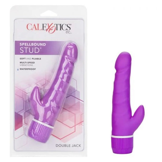 Calexotics–SpellboundStudDoubleJackPenisVibrator(Purple)