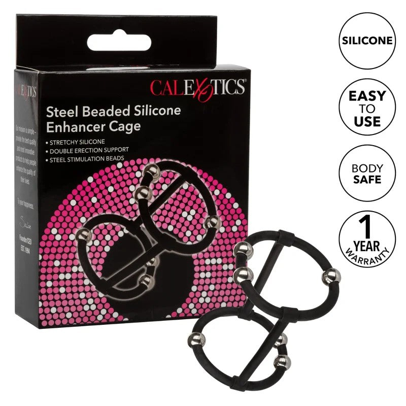 Calexotics–SteelBeadedSiliconeEnhancerCage