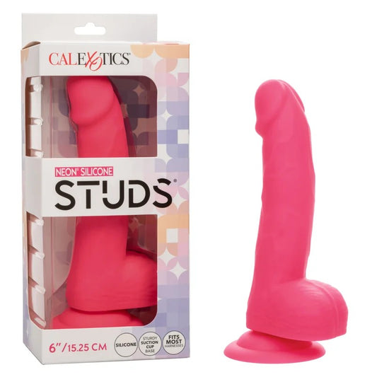 Calexotics–StudsNeonSilicone6″Dong(NeonPink)