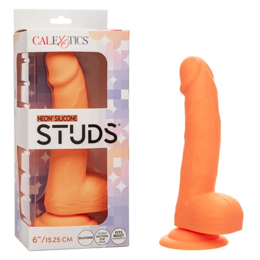 Calexotics–StudsNeonSilicone6″Dong(NeonOrange)