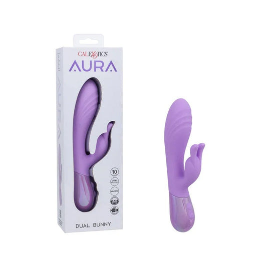 CalExoticsAuraDualBunnyRabbitVibrator–(Purple)