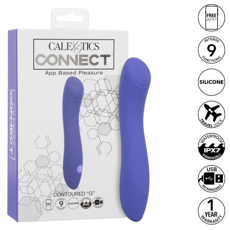 CalexoticsConnect–Contoured“G”G-SpotVibrator(Purple)