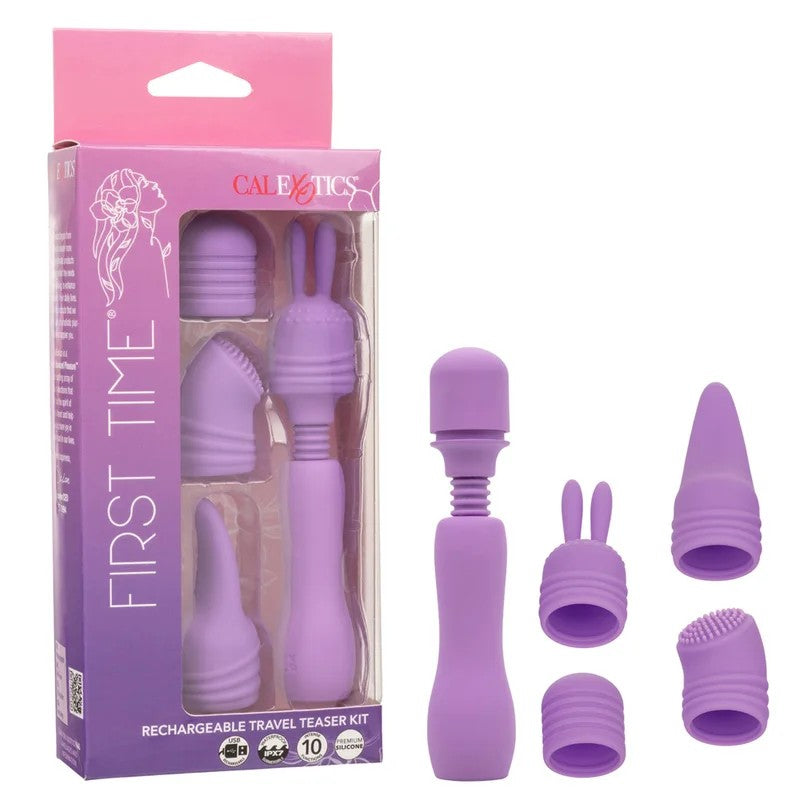 CalExoticsFirstTimeRechargeableTravelTeaserVibratorKit