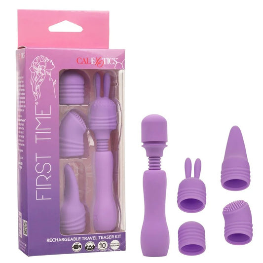 CalExoticsFirstTimeRechargeableTravelTeaserVibratorKit