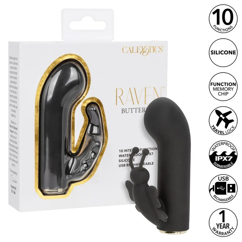 CalExoticsRavenButterflyRabbitVibratorSexToyForWoman