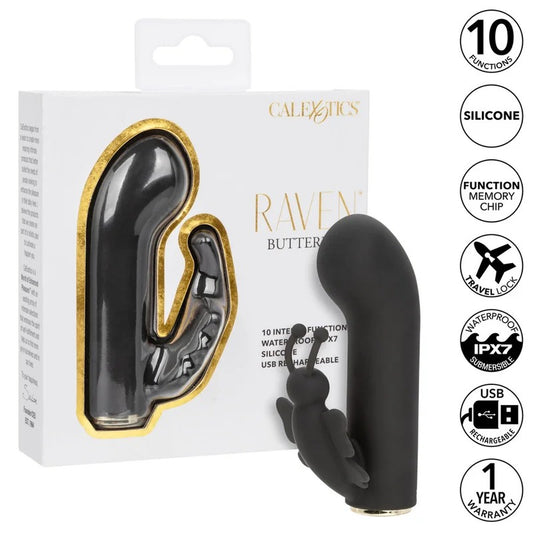 CalExoticsRavenButterflyRabbitVibratorSexToyForWoman
