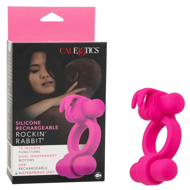 CalExoticsRockin’RabbitCouplesVibratorVibratingPenisRing
