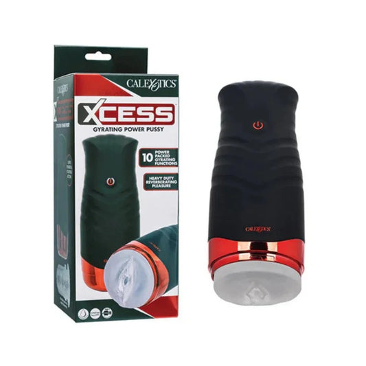 CalExoticsXcess™GyratingPowerPussyMasturbator–(Black/Red)