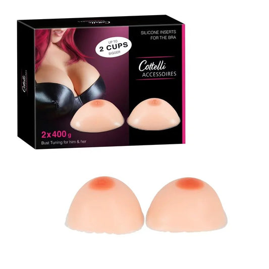 Cottelli–SiliconeBreastsBraInserts–400gEach(LightFlesh)