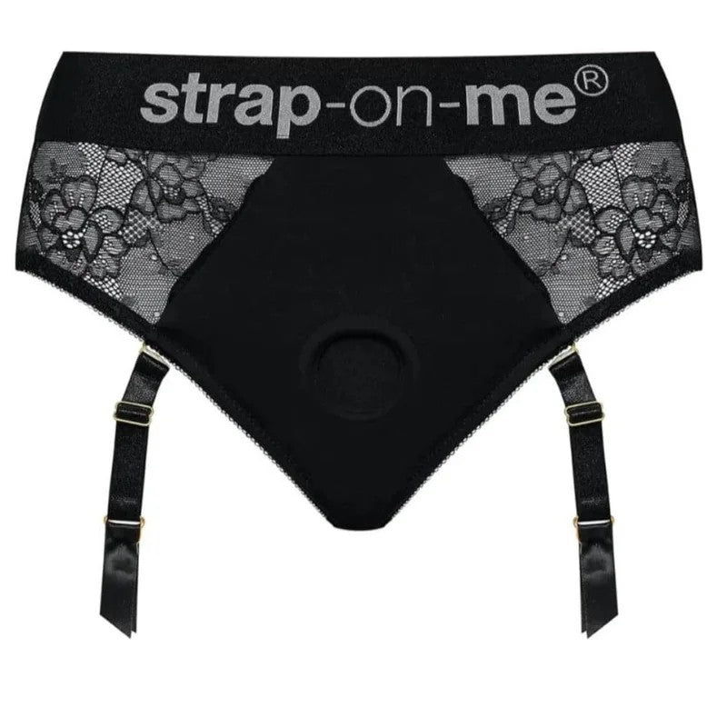 DivaLingerieLaceHarnessbyStrap-On-Me–Black