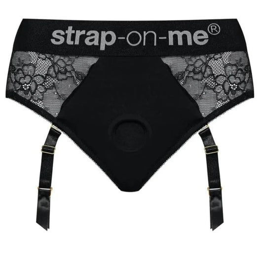 DivaLingerieLaceHarnessbyStrap-On-Me–Black