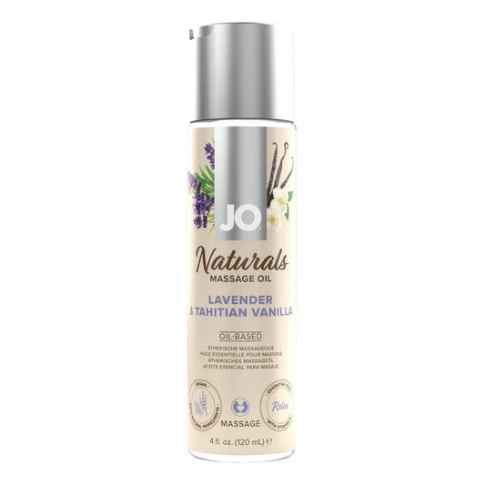 JO–“Naturals”Lavender&TahitianVanillaMassageOil(120mls)