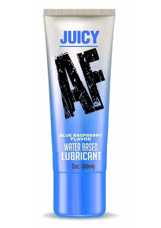 JuicyAFWaterBasedFlavoredLubricantBlueRaspberry