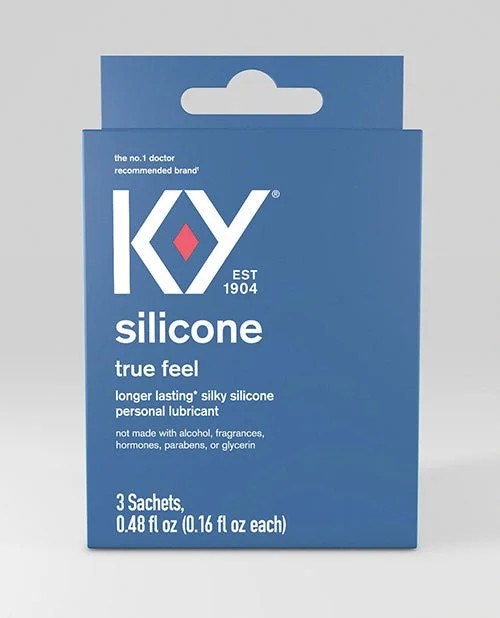 K-YSiliconeTrueFeelLubePackof3Satchet