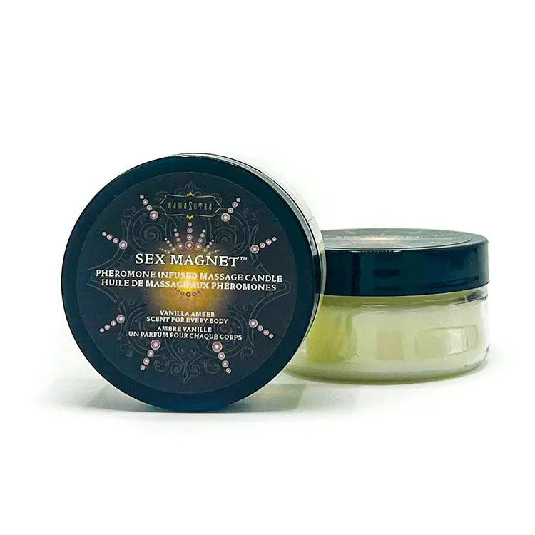 KamaSutra–“SexMagnet”PheromoneInfusedMassageCandle–VanillaAmber(50g)