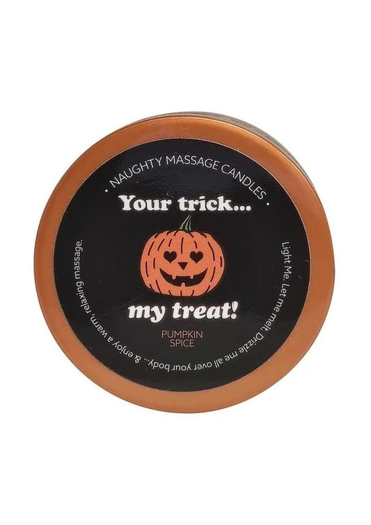 KamaSutraHalloweenMiniMassageCandle1ozYourTrick,myTreat–PumpkinSpice