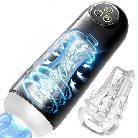 KEREROMaleMasturbatorSexToysforMen,MaleSexToyswith10Sucking&VibratingModes,Hands-FreeSexToyswith3DTextured,MaleStrokerSexToysforMen