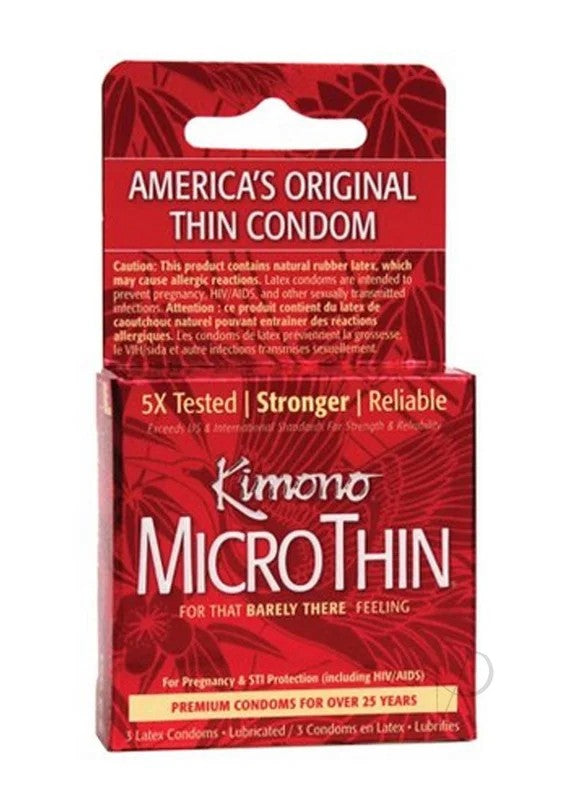 KimonoMicrothinUltraThinPremiumLubricatedLatexCondoms