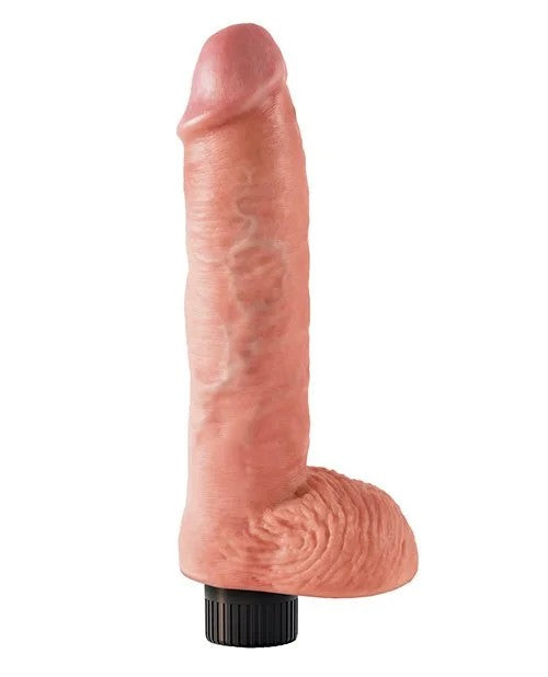 KingCock10″VibratingCockw/Balls
