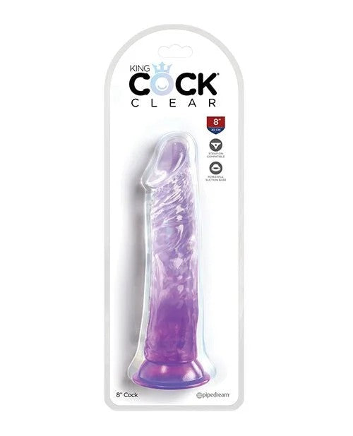 KingCockClear8″Cock–Purple