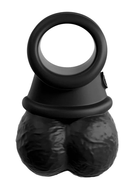 KingCockEliteCrownJewelsSiliconeBallsandCockring