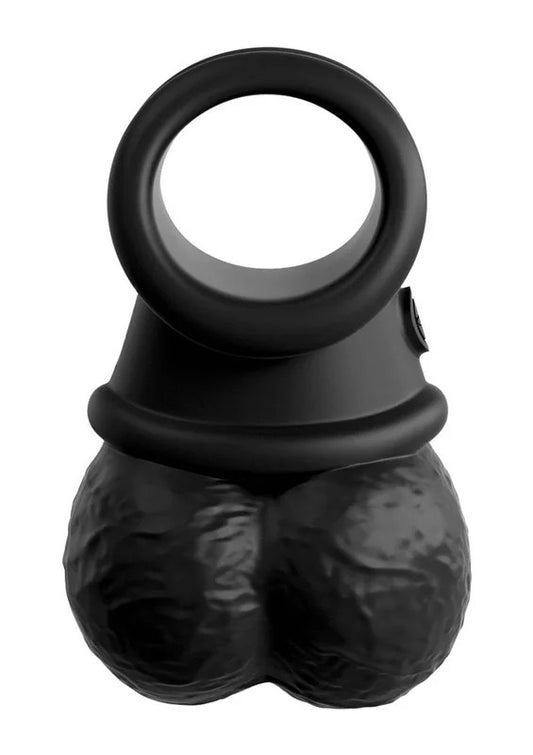 KingCockEliteCrownJewelsSiliconeBallsandCockring