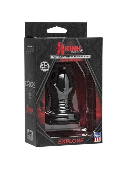 Kink–“Explore”SiliconeAnalPlugMini(Black)