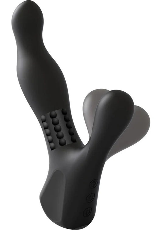 KinkUltimateRimJobRechargeableSiliconeVibratingProstateMassagerwithRotatingRidges