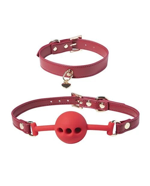 KinkyPlayBoxRedPassion8pcSetBondageKit–Red