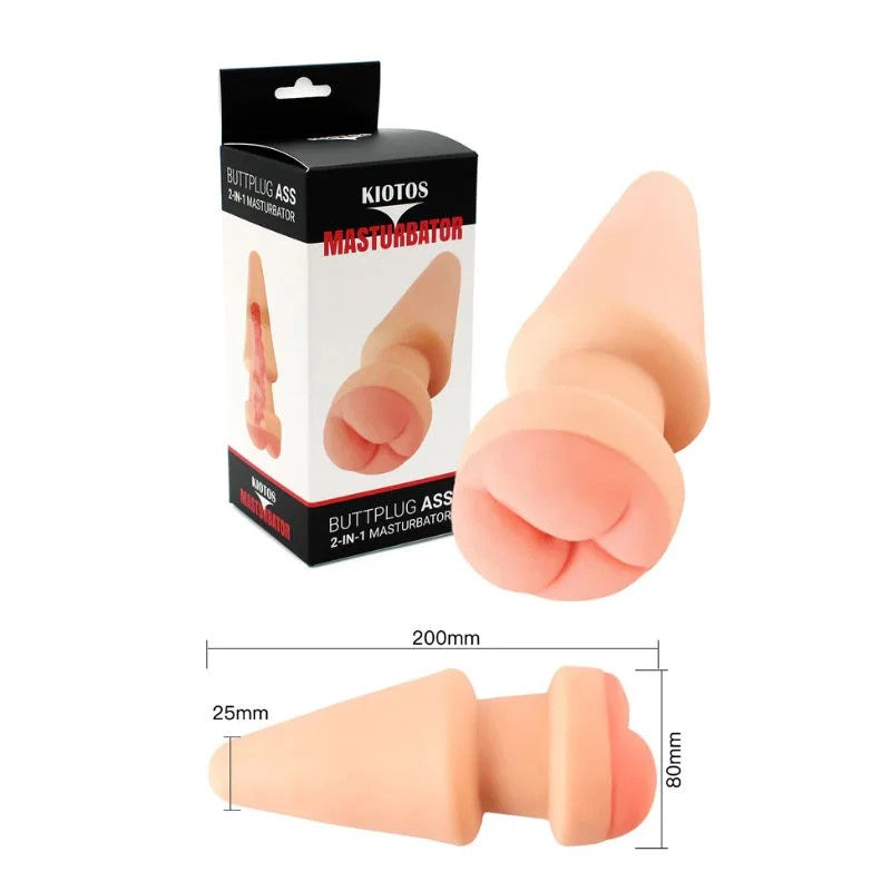 Kiotos–ButtPlugAss2In1Masturbator–(Light/Flesh)