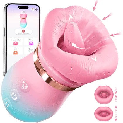 KissMaster–TongueVibrator2026UpgradedApp-ControlledBigMouthKissing&SuctionVibrator