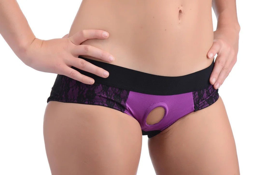 LaceEnvyCrotchlessPantyHarness–S-M