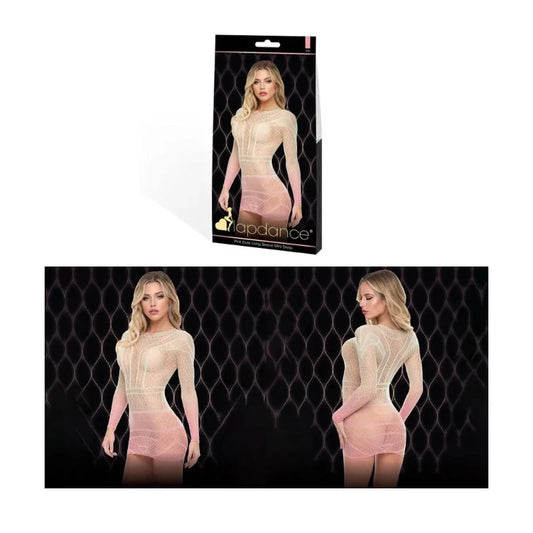 LAPDANCE–PinkDuskLongSleeveMiniDress–(OneSize)
