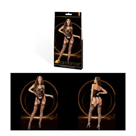 LAPDANCE–SuspenderHoseBodystocking–(Black)(OneSize)