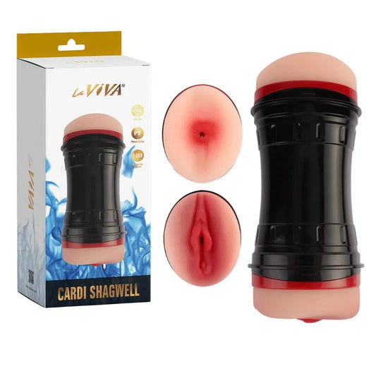 LaViva–CardiShagwellDoubleEndedPussy&AssStroker(LightFlesh/Black/Red)