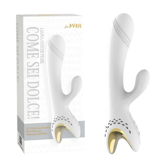 LaViva–OysterPearlComeSeiDolceRechargeableVibrator(White)
