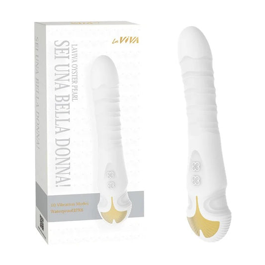 LaViva–OysterPearlSeiUnaBellaDonnaRechargeableVibrator(White)