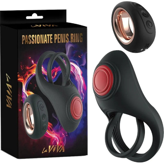 Laviva–PassionatePenisRingRemoteControl|RechargeableCock&BallRing